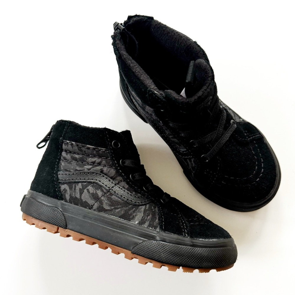 Vans Toddler SK8-Hi MTE Black High Top Camo Sneaker Boots 8C